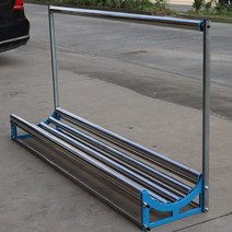 대형 원단 필름 받침대 이불 천 의류 천 재단 시트지 롤러, 길이 2.0MX40CM 가이드 로드 단일 섹션