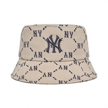 MLB 다이아 모노그램 버킷햇 NY Beige 193256
