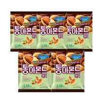 오리온 통아몬드 캔디90g 5개크런치캔디, 단품