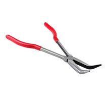 THE WAROOM SHOP 용광로 주조 청동 용 내구성 도가니 집게 긴 코 플라이어, 45도, 고탄소강