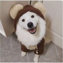 멍취저격 중형견 대형견 양털 곰돌이 옷 3XL 4XL 5XL 6XL