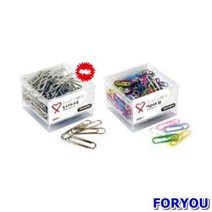 ForU309 판교 점보 컬러크립 박스 100개 클립 사무용품 문구용품 집게 홀더