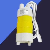 직류잠수펌프 DC 12V 물 펌프 IP68 방수 15W 수중 고유량 브러시리스 모터 내마모성 세라믹, 02=Yellow