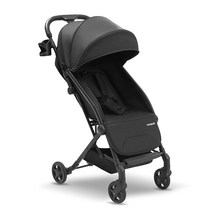 Mompush Lithe 경량 유모차 컴팩트한 한 손 접이식 수하물 스타일 여행용 유모차 비행기 친화적 리클라, 01 블랙.