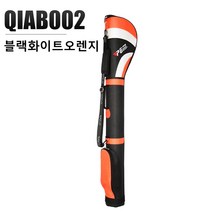 PGM 남녀 경량 실용 휴대용 6-7개 하프백 골프백, QIAB002블랙화이트오렌지