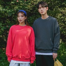 앨빈클로 무지 피그먼트 오버핏 맨투맨 MAR746 (8 COLOR)