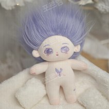 20cm 아이돌인형 무속성 솜인형 분홍여우 20cm Naked Baby Clothes, 훈제벌거벗은아기(해골있음)