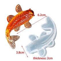 3D 스테레오 곰 실리콘 금형 DIY 동물 모양의 양초 수제 석고 비누 만들기 용품 초콜릿 케이크 부활절 토끼 계란, fish