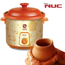 엔유씨3052 황토 세라믹용기 슬로우쿠커 3.5L 대용량, 유니콘 본상품선택, 유니콘 본상품선택