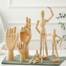 [미쓰미쓰]나무 인형 원목 구체 인체 모형 목각 미술 인테리어 뎃생 나무인체모형 크리스마스/특 가 세 일