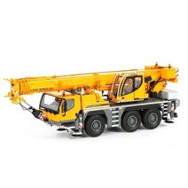 기중기 손수레 리프트 외발 구르마 전동 다이캐스트 장난감 모델 WSI 1:50 스케일 Lie Bherr LTM 1050-3.1 모바일 크레인 엔지니어링 기계 합금 선물 04-103, 04-1037