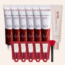 [공식몰] 닥터큐먼 프리미엄 TYPE1 콜라겐 크림팩 아이크림 스킨케어 12종 세트, 본품 60g 6개+10g 5개+아이크림+스파출러