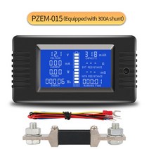 측정 측량도구 캘리퍼 노기스 디지털 DC 0-200V 300A 전압계 전류계 자동차 배터리 테스터 용량 저항 측정, 06 PZEM015 300A Shunt