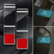 회사용차량 명함꽂이 메모홀더 주부 차데코 자동차부착 하이패스, 1개, 투명홀더2개입