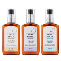 라입 R3 아르간 헤어 오일 오리지널+엘레강스+오션블루, 3개, 100ml