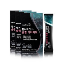 헬씨허그 슬림 다이어트 5g x 30포 x 3박스 유산균 가르시니아캄보지아 추출물 신바이오틱스 장건강 체지방 감소 체중 감소 유익균 증식 유해균 감소 내장지방 감소 건강기능식품, 150ㅎg, 1