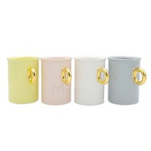 스칼렛 파스텔 골드라인 골드링 핸들 머그(380ml), 화이트