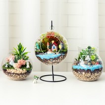 테라리움 향기나는 인테리어 화분 만들기 DIY 키트, 3. 고양이 벚꽃정원