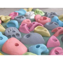 클라이밍홀드 온 연습 그립 홀드 암벽 실내놀이장, 8M 확장 나사가 있는 이중 구멍 수지 30개 세트