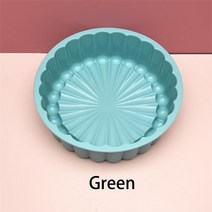 모양깍지 세트 베이킹 짤주머니 꽃 플라워 샬롯 케이크 팬 라운드 실리콘 케이크 팬 스폰지 플랜 금형 딸기 쇼트 케이크 팬 실리콘 금형 주방 도구 instock, 초록