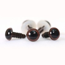 펠트친구 [대량구매]밤색크리스탈 인형눈(100개), 5mm100개