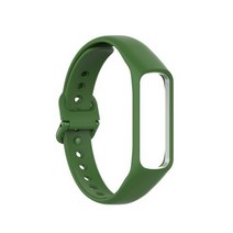 갤럭시핏2 스트랩 compatible 삼성 갤럭시 핏 2 sm-r220 소프트 실리콘 스포츠 밴드 watchband 액세서리 2022 뜨거운 판매, army 그린
