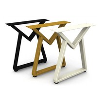 H-106 우드슬랩 철재다리 테이블다리 프레임(개당 판매), 블랙