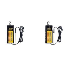 농부의 울타리 전압 테스트 도구 전기 테스터 마당 펜싱 2X 12000V, 01 Black