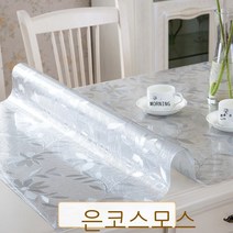 테이블매트 매트테이블 위 까는 고무매트 테이블다기 소프트가죽 화상방지 실리콘 열차단 바탕화면 투명 보호 ., T04-투명 1.0mm, C08-80*80cm