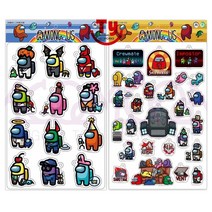 어몽어스 에폭시 키링 딱지 12종/24종 열쇠고리, 24종, 1개