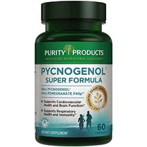 Purity Products 피크노제놀 슈퍼 포뮬러 60 캡슐, 단일수량, 단일개당 용량/중량/정
