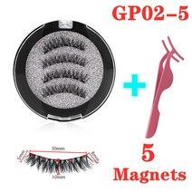 자석속눈썹 자석속눈썹마그네틱 속눈썹 초간단속눈썹 45 자석이있는 3d 자기 수제 메이크업 밍크 확장 인조 재사용 가능한 인조 dropship, gp02-5-n, 협력사