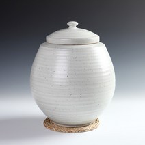 분청 무지 쌀독 10kg 소금단지 현관 소금항아리