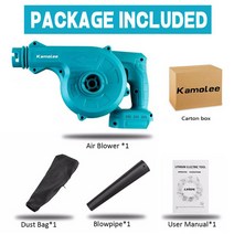 브로워 Kamolee-2 인 1 무선 진공 청소기 21000rpm 깨끗한 공기 송풍기 및 흡입 정원 가정용 자동차 컴퓨터 먼지 제거 손 작동 전동 공구, [02] No Battery, [04] AU