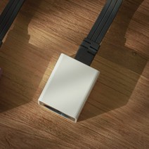 LS전선 멀티탭 연장코드 1구 초슬림 플랫케이블 화이트