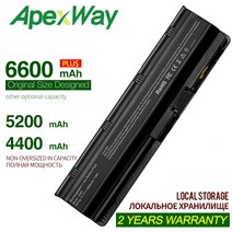 hp 노트북 배터리 ApexWay MU06 HP 파빌리온 G4 G6 G7 CQ42 G32 DV6 DM4 593562001 HSTNNDB0YUB0YIB0Y, 02 5200mAh
