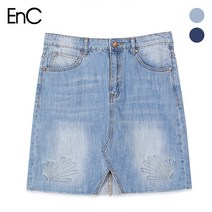 이엔씨 (EnC) 앞 트임 데님 스커트(ENWJ84T61O)