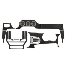 포드 머스탱 - 2018 - 2020 2021 내부 진짜 탄소 장식 스티커 키트, 탄소 섬유 오른쪽