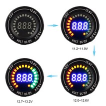 바이크 바이크 오토바이 자동차 차량용 차량용 보트용 스크린 LED 부품 디지털 디스플레이 DC 12V 알루미, 한개옵션0