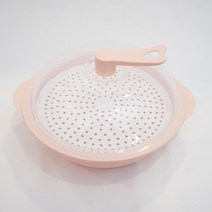 꼬망뜨 전자레인지용 만능찜기 / BPA FREE 무독성 만두 찐빵 수육 찜기, 핑크, 1개