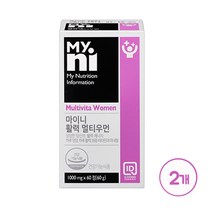 마이니 여성 남성 활력 멀티비타민 미네랄 종합 영양제 비타민 A C D E B군 복합제 B1 B2 B6 B12 엽산 비오틴 나이아신 판토텐산 마그네슘 아연 셀레늄 구리 철분 캡슐, 2세트, 여성 활력 멀티 비타민 미네랄 우먼 60정