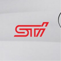 자동차 STI 로고 차꾸미기 범퍼 스티커 올뉴투싼 익스플로러 소나타DN8 본내트 긁힌흠집커버 QM5 타이어옆 오도바이 얼룩보완 k7 컨트리맨 포터 XG HG, 1개, 그레이