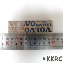 금속 페이스트 글자 스티커 114 타미야 RC 트럭 트랙터 트레일러 볼보 FH12 56360 DIY 부품용, 한개옵션0