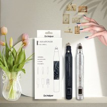 두꺼운 손톱발톱가는거 닥터헬퍼 전동아이샤퍼 큐티클제거기 관리 정리도구 스케일링기계 다듬기, 블랙