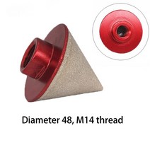 5/8-11 M14 스레드 다이아몬드 챔퍼 밀링 비트 모양 확대 원형 베벨 기존 구멍 타일 세라믹 트리밍, 03 M14 screw thread