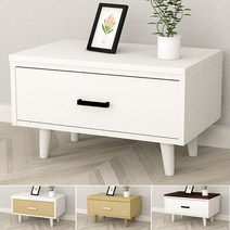 서랍1단거실장 600 티비거실장 티비다이 TV다이장, 검정손잡이, 워시