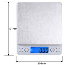 공업용 저울 USB 충전/플매트 카펫 러그인/배터리에 맞는 15KG/1g 전자 방수 주방 가정용 커피 디지털 베이킹, 한개옵션2, [06] USB Mini 3KG-0.1g, 한개옵션1