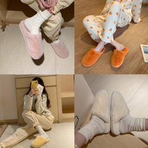 밍크 페이크 퍼 슬리퍼 거실화 실내화