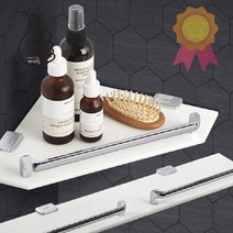 고급 인조대리석 욕실 인테리어 세면대 선반 오피스텔, BEST 코너선반화이트