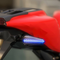 시그널윙카 L24 스워드타입 오토바이 킥보드윙카 DC12V 범용윙카, 화이트, 1개